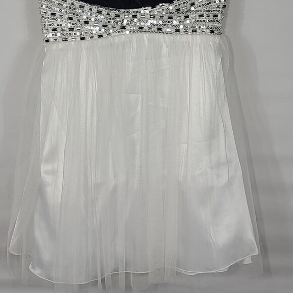 B. Darlin White Party Prom Dress - Picture 3 of 9